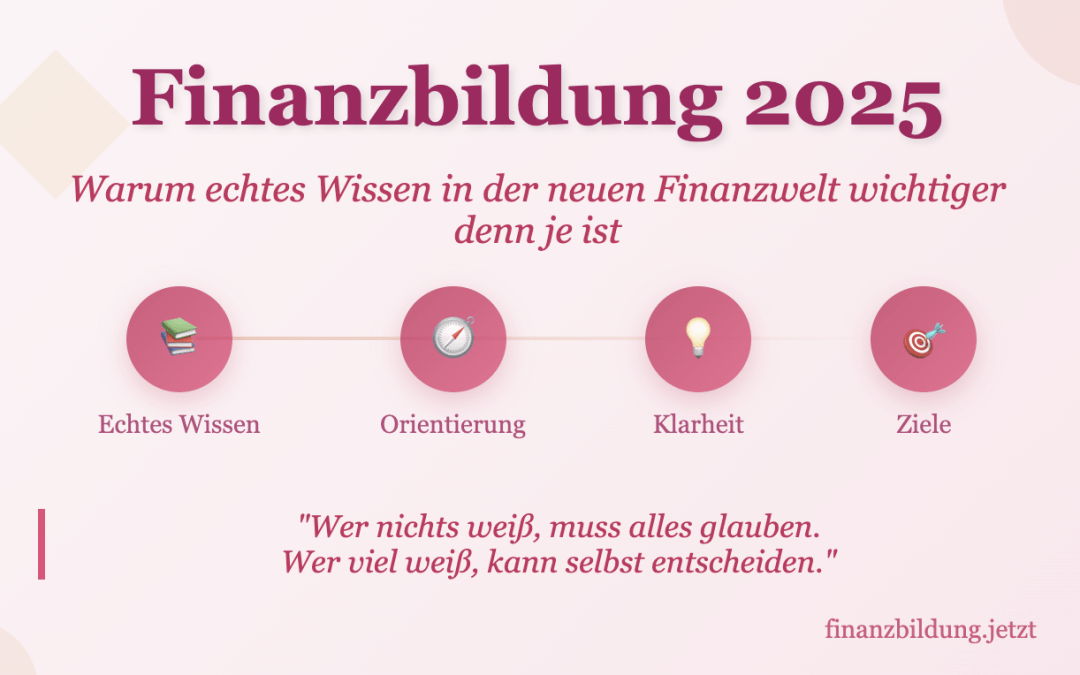 Finanzbildung 2025 – Warum echtes Wissen in der neuen Finanzwelt wichtiger denn je ist